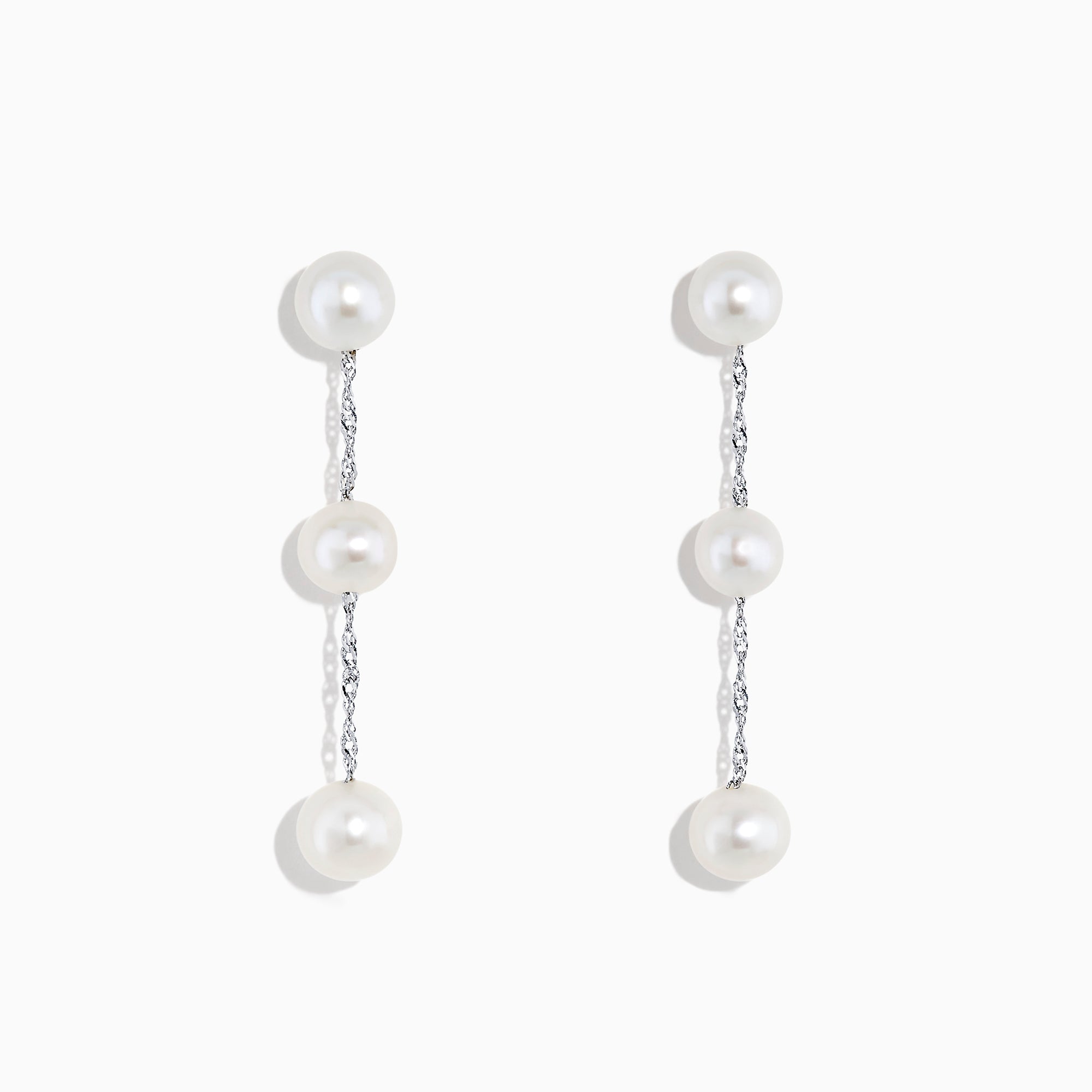 Effy 14K White Gold Cultured Fresh Water Pearl Drop Earrings