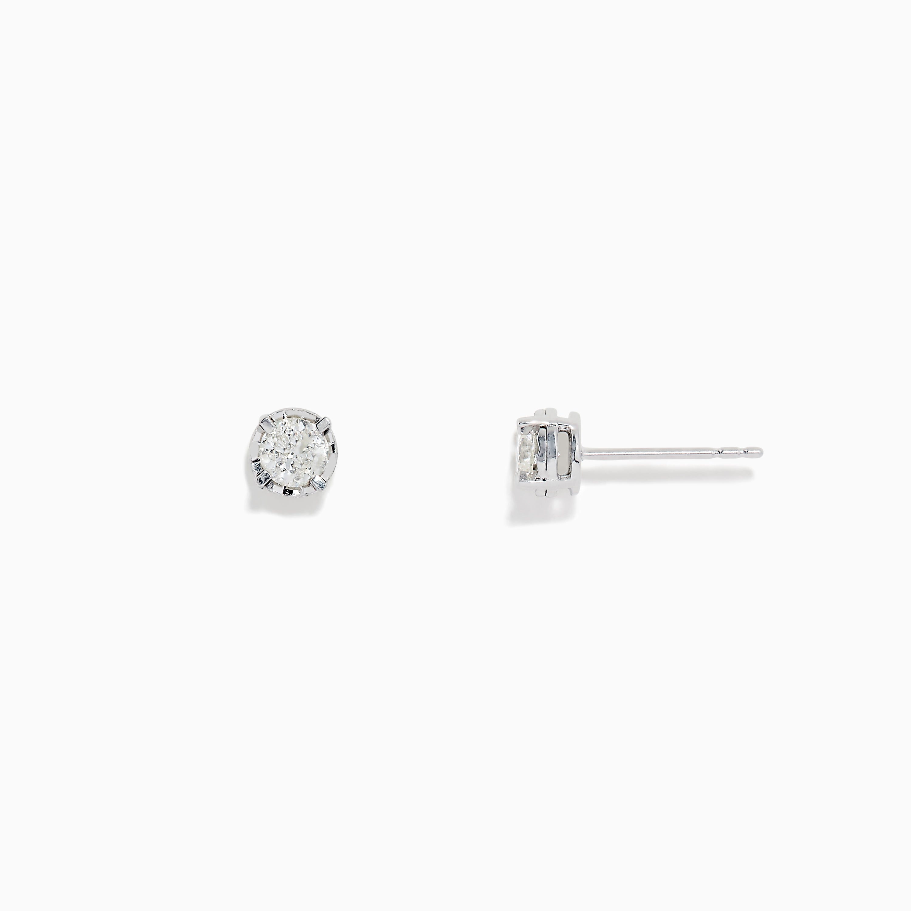 Effy sterling silver diamond earrings Clearance