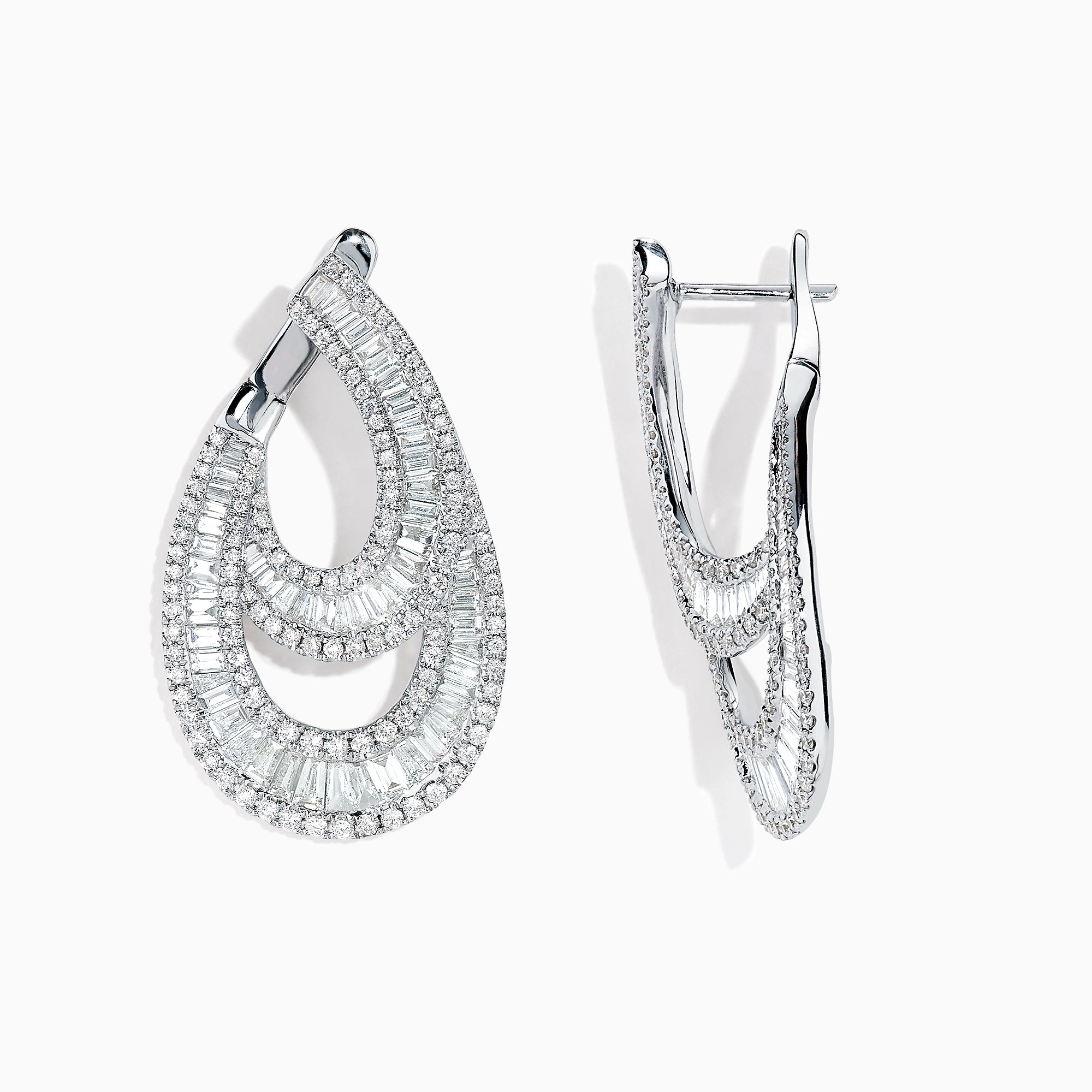 Effy Classique 14K White Gold Diamond Earrings, 3.26 TCW