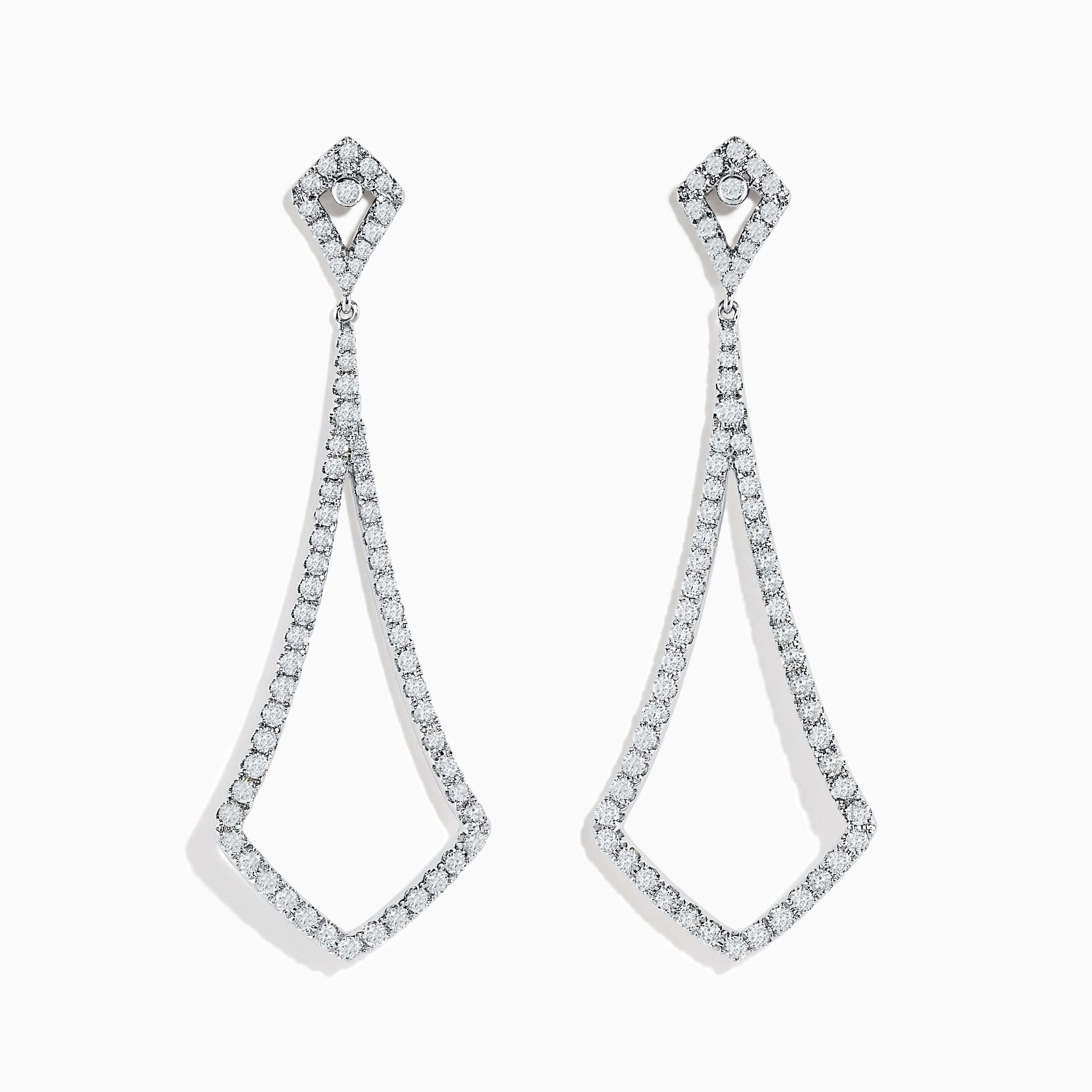 Effy 14K White Gold Diamond Earrings