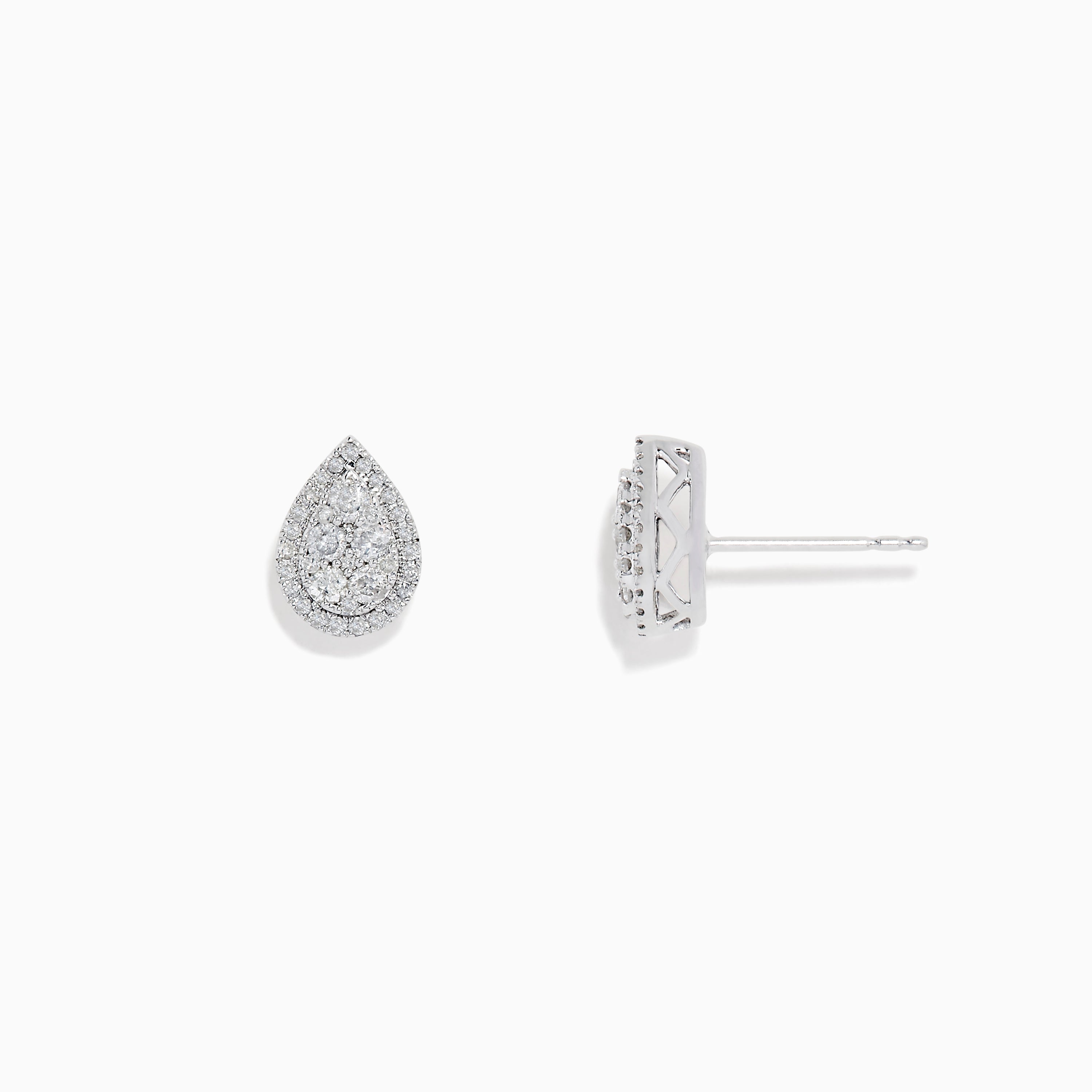Diamond Solitaire Earrings 1/4 ct tw Round-cut 14K White Gold (I2/I) | Jared