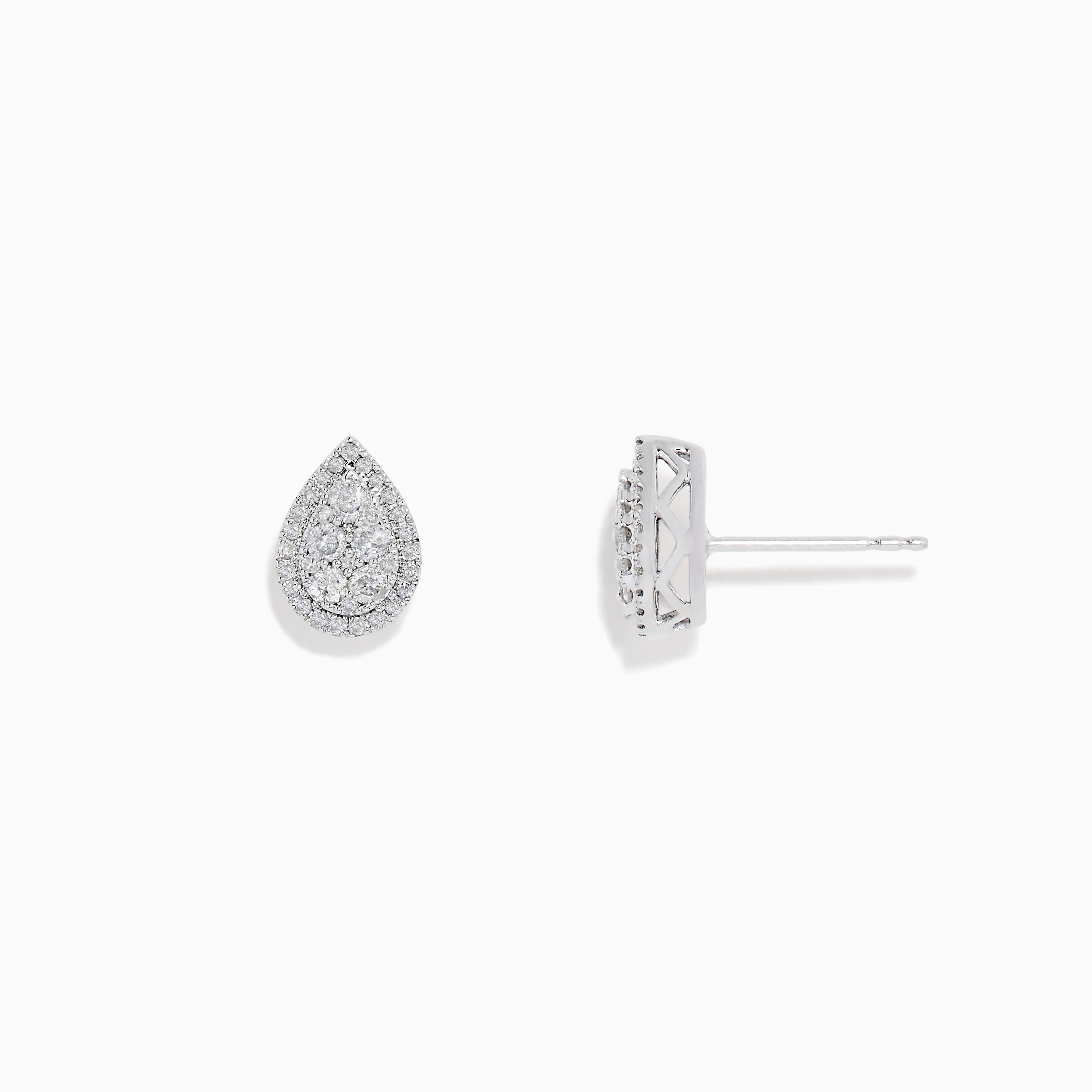 Effy sterling silver diamond earrings Clearance