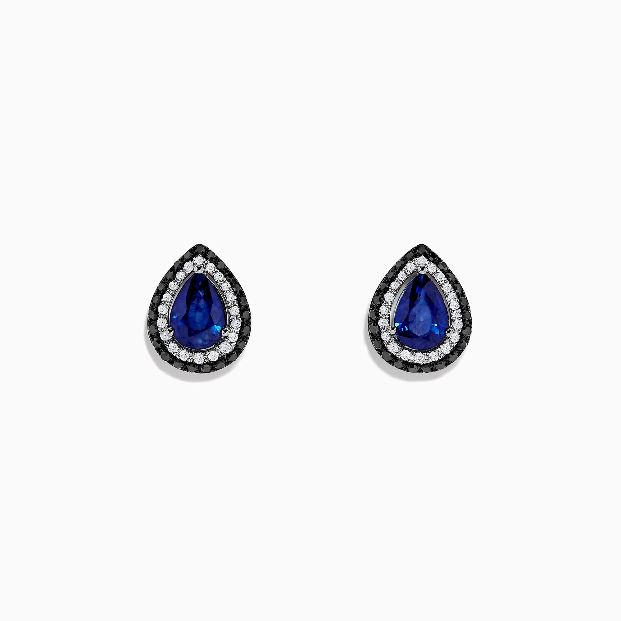 Effy Royale Bleu 14K White Gold Sapphire and Diamond Earrings, 1.82 TCW
