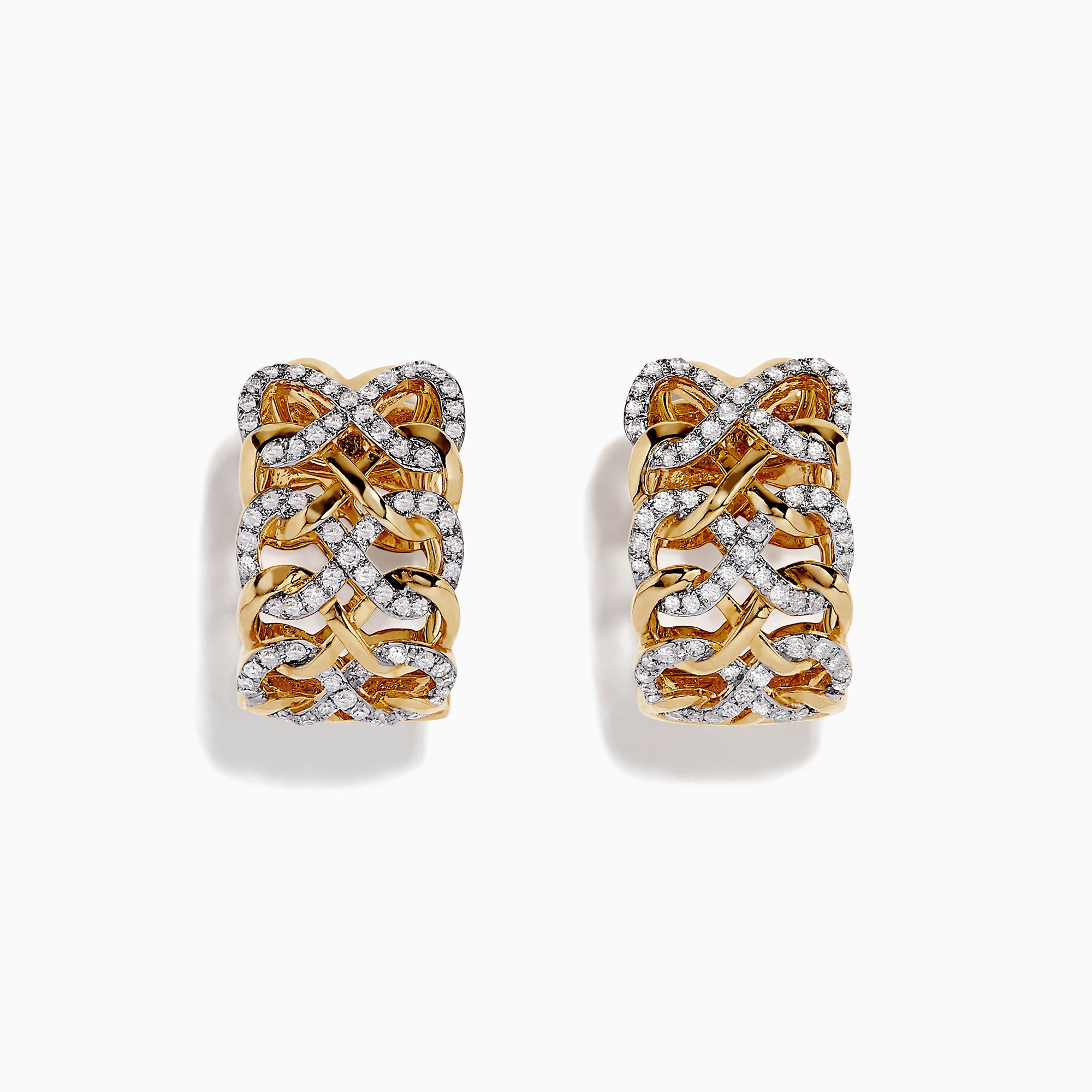 Effy D'oro 14K Yellow Gold Diamond Earrings, 0.48 TCW