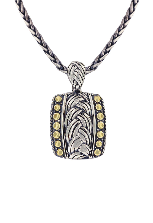 Effy 925 Classic Sterling Silver and 18K Yellow Gold Pendant