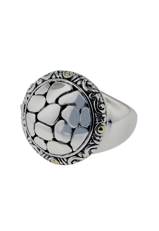 Effy 925 Sterling Silver and 18K Gold Ring