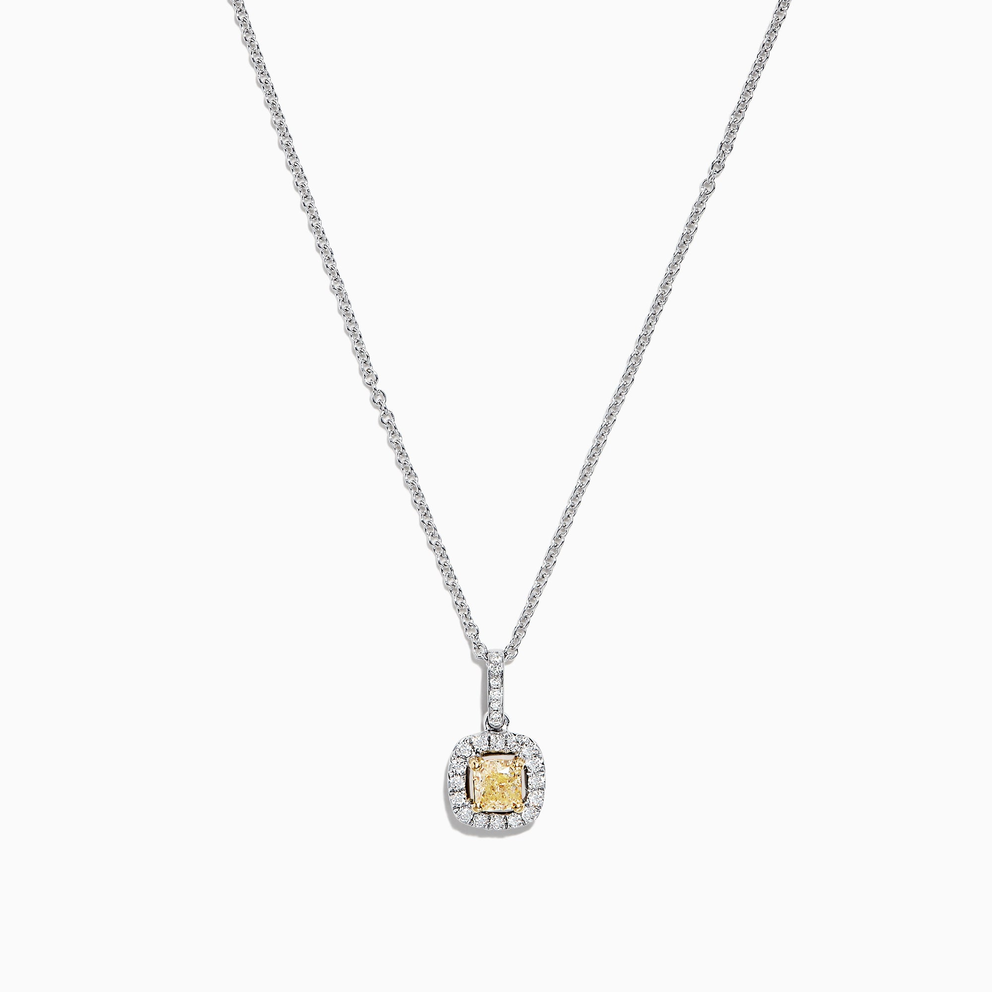 Effy Canare 18K Two-Tone Gold Yellow and White Diamond Pendant, 0.52 TCW