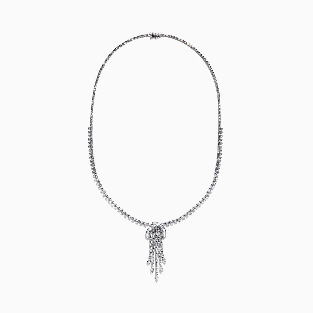 Effy Classique 14K White Gold Diamond Tassel Necklace, 3.71 TCW