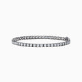 A Pave Classica 14K White Gold Diamond Tennis Bracelet, 4.90 TCW, featuring a single row of round diamonds set closely together for brilliant sparkle.