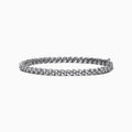 The Pave Classica 14K White Gold Diamond Tennis Bracelet by Effy features 1.03 TCW of diamonds in a seamless row, displayed on a white background.