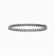 The Pave Classica 14K White Gold Diamond Tennis Bracelet by Effy features 1.03 TCW of diamonds in a seamless row, displayed on a white background.