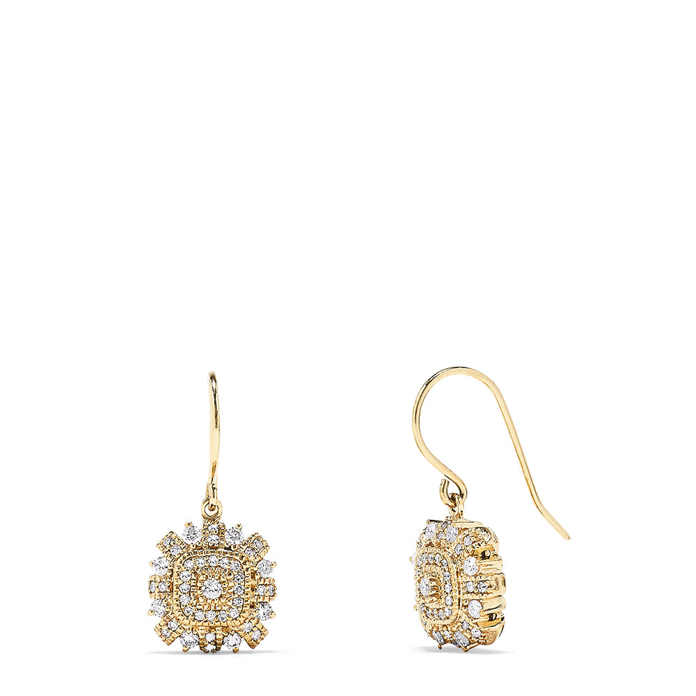 Effy 14K Yellow Gold Diamond Earrings, 0.72 TCW