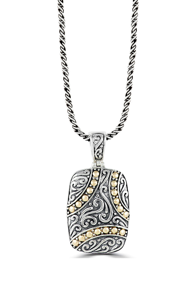 Effy 925 Sterling Silver and 18K Yellow Gold Accents Pendant