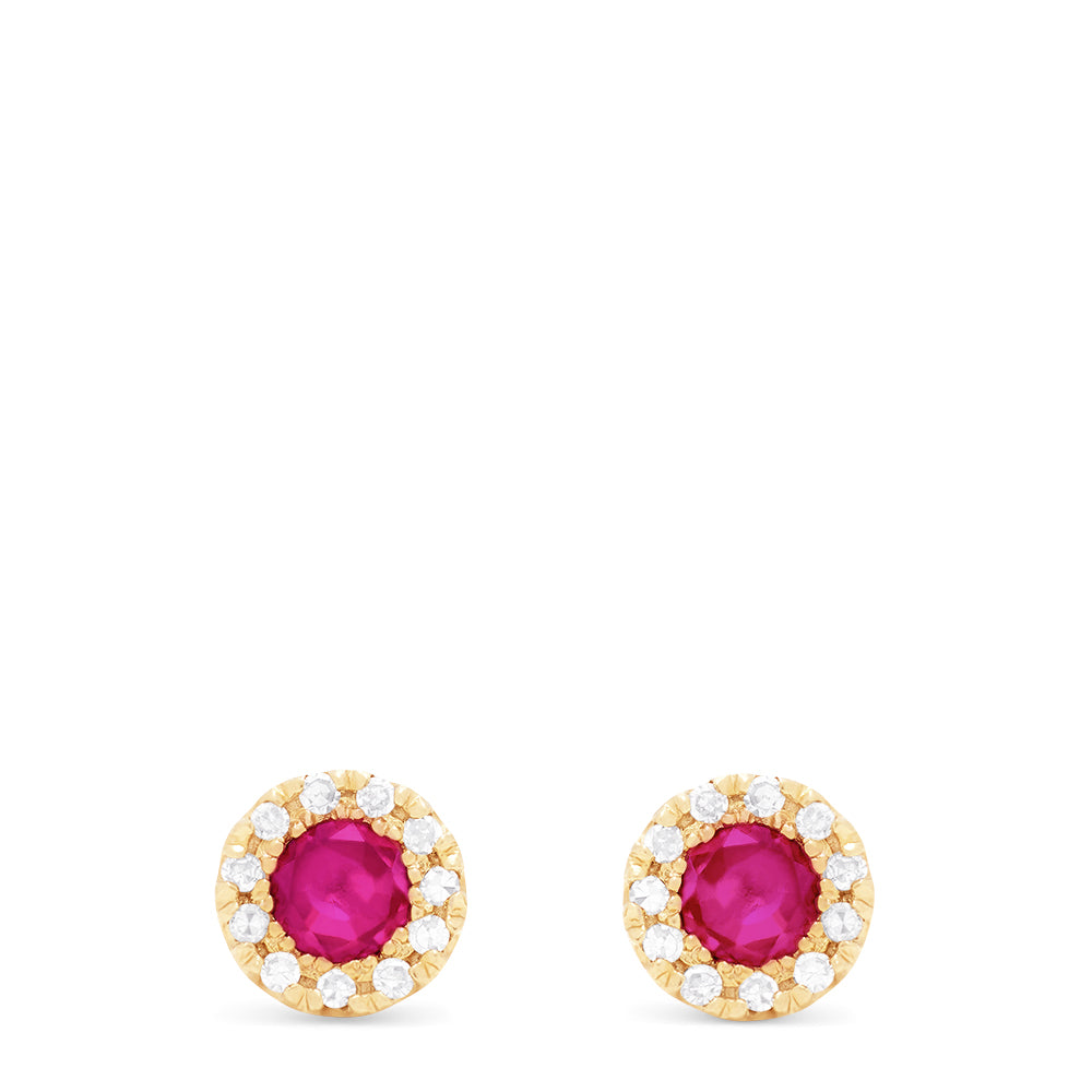4.81 Carat Ruby and Diamond Earrings in 18k Gold For Sale at 4.81 Carat Ruby and Diamond Earrings in 18k Gold For Sale at