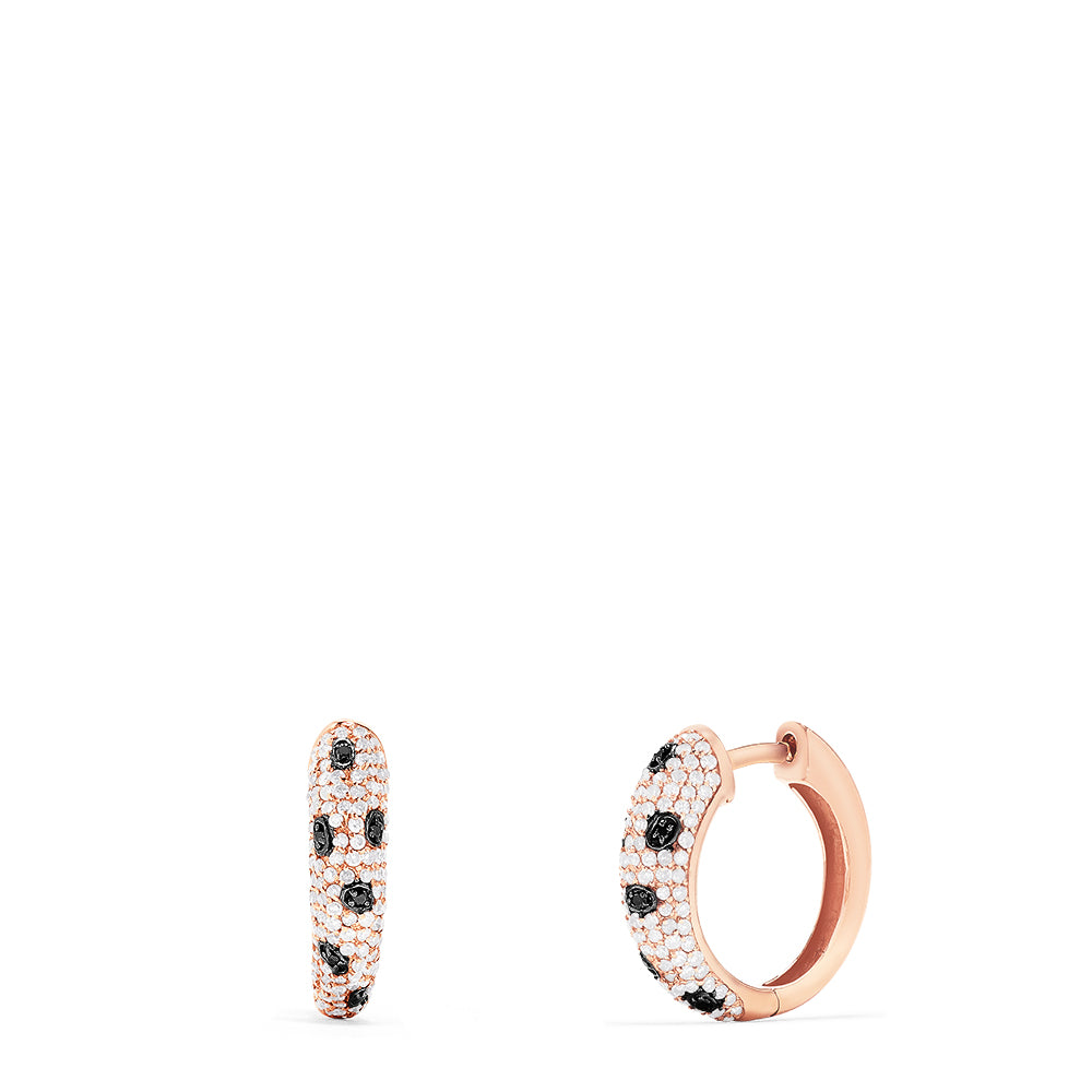 Effy Signature 14K Rose Gold Diamond Hoop Earrings, 0.72 TCW