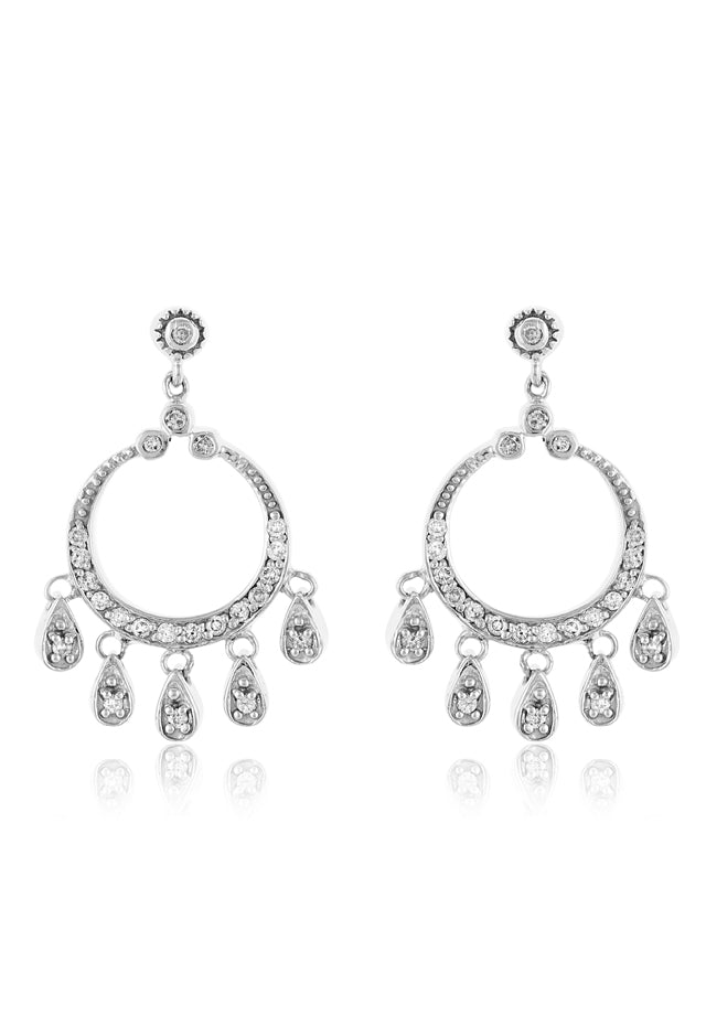 Effy 14K White Gold Diamond Earrings, 0.45 TCW