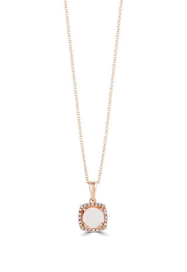 Effy Aurora 14K Rose Gold Opal and Diamond Pendant, 0.62 TCW