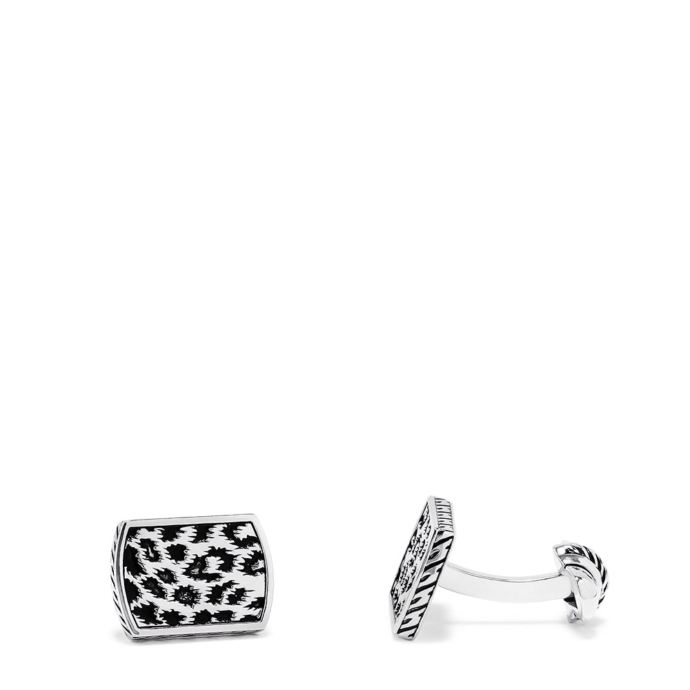 Effy Men's Sterling Silver Panther Spots Cuff Links