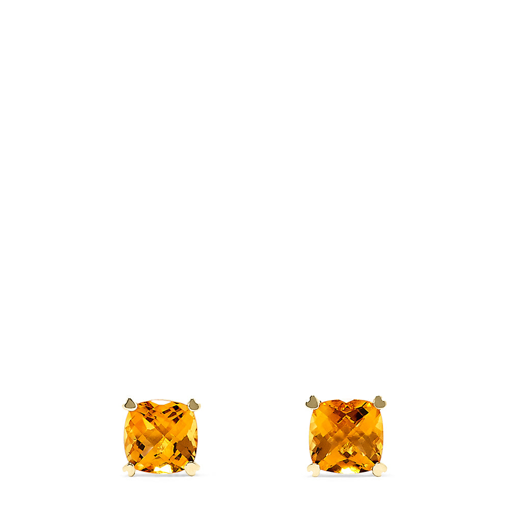 Effy 14K Yellow Gold Citrine Stud Earrings, 1.65 TCW