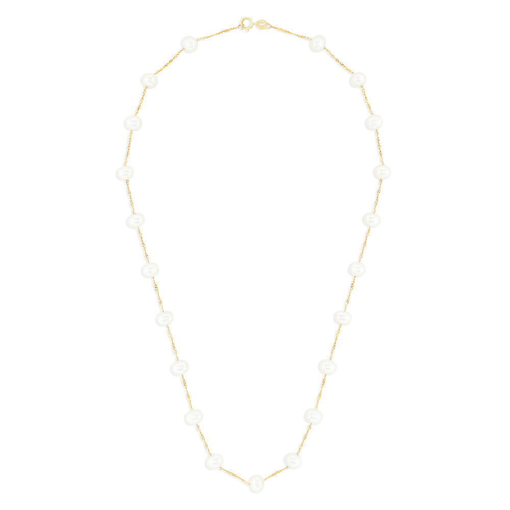 Effy 14K Yellow Gold Fresh Water Cultured Pearl 18" Necklace