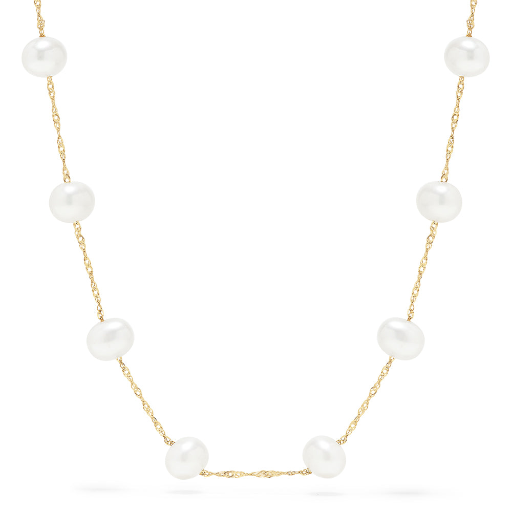 Effy 14K Yellow Gold Fresh Water Cultured Pearl 18" Necklace