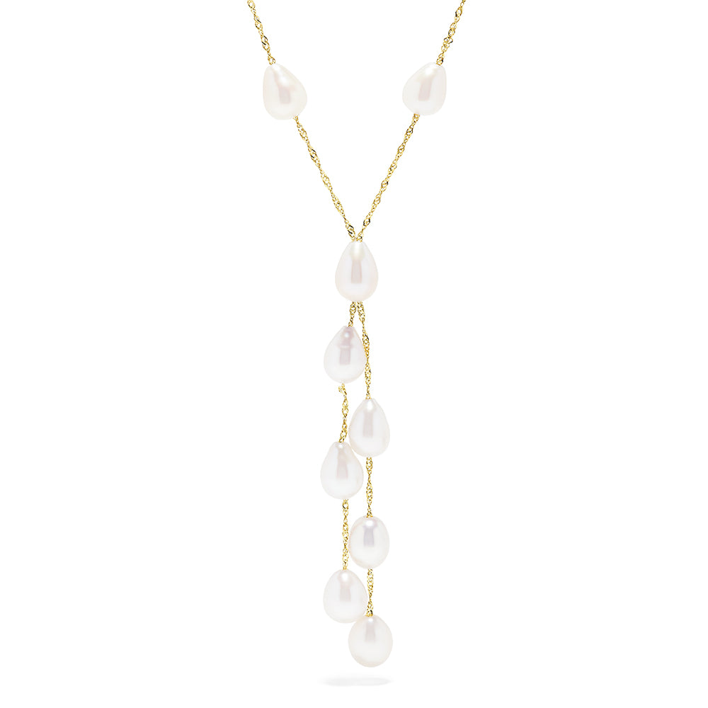 Effy 14K Yellow Gold Pearl Tassel Necklace