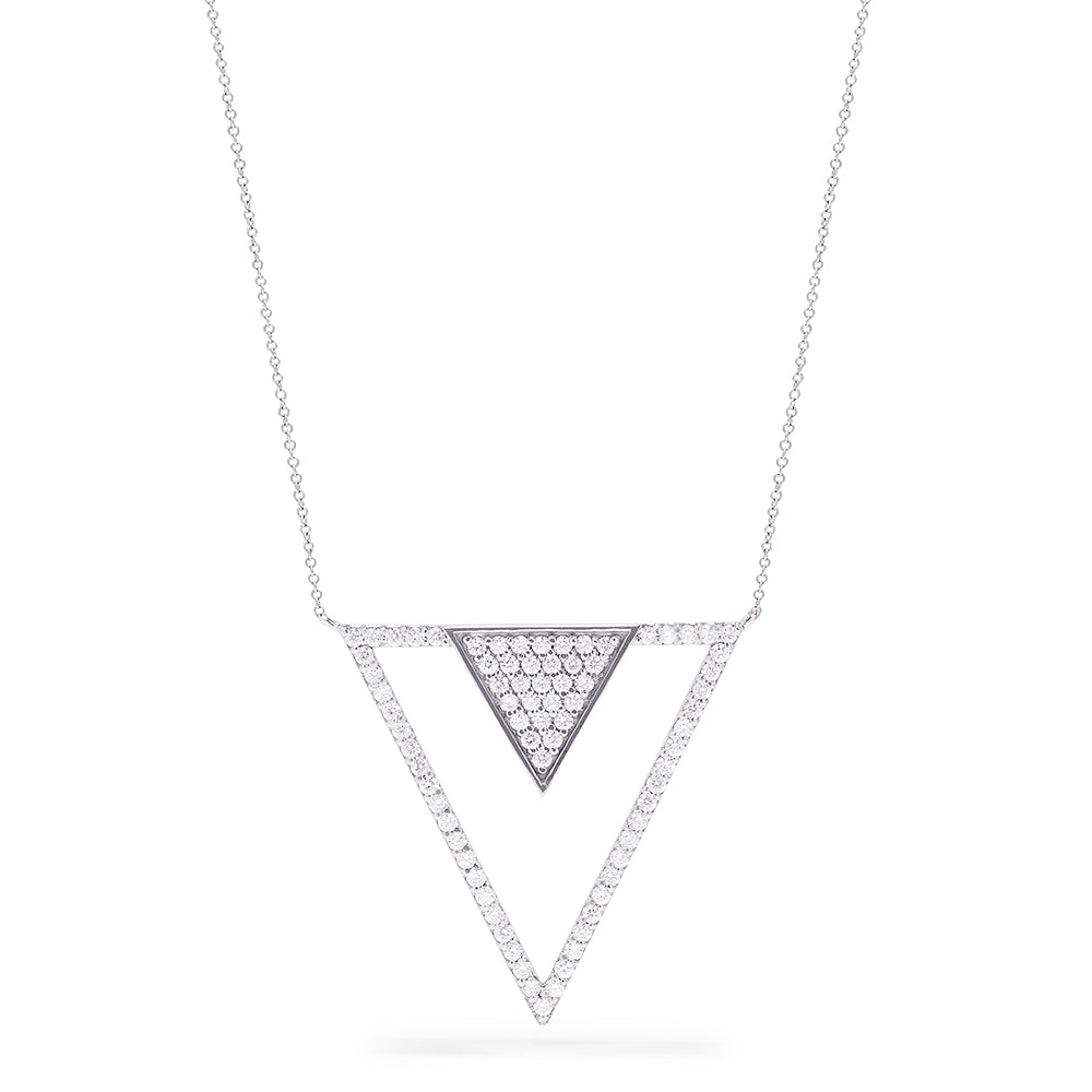 Effy 14K White Gold Diamond Necklace, 0.75 TCW