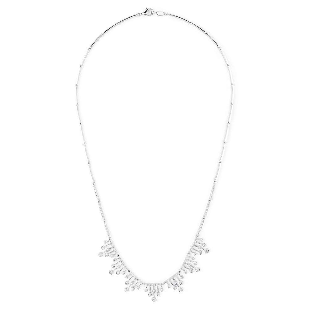 Effy Pave Classica 14K White Gold Diamond Necklace, 1.19 TCW