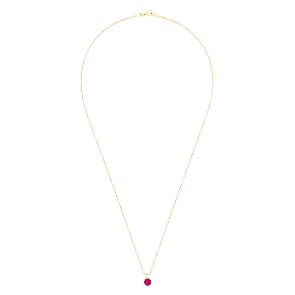 Effy Ruby Royale  14K Yellow Gold Ruby Solitaire Pendant, 0.57 TCW