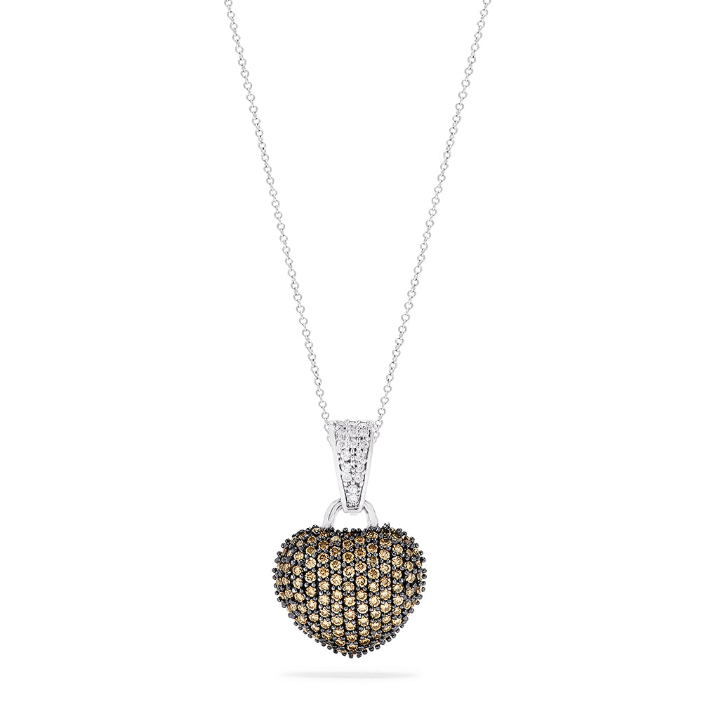 14K Yellow Gold Diamond Heart Pendant, .25 TCW – effyjewelry.com