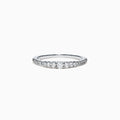The Pave Classica 14K White Gold Diamond Band, 0.31 TCW, features a row of sparkling diamonds set along the band for elegant brilliance.