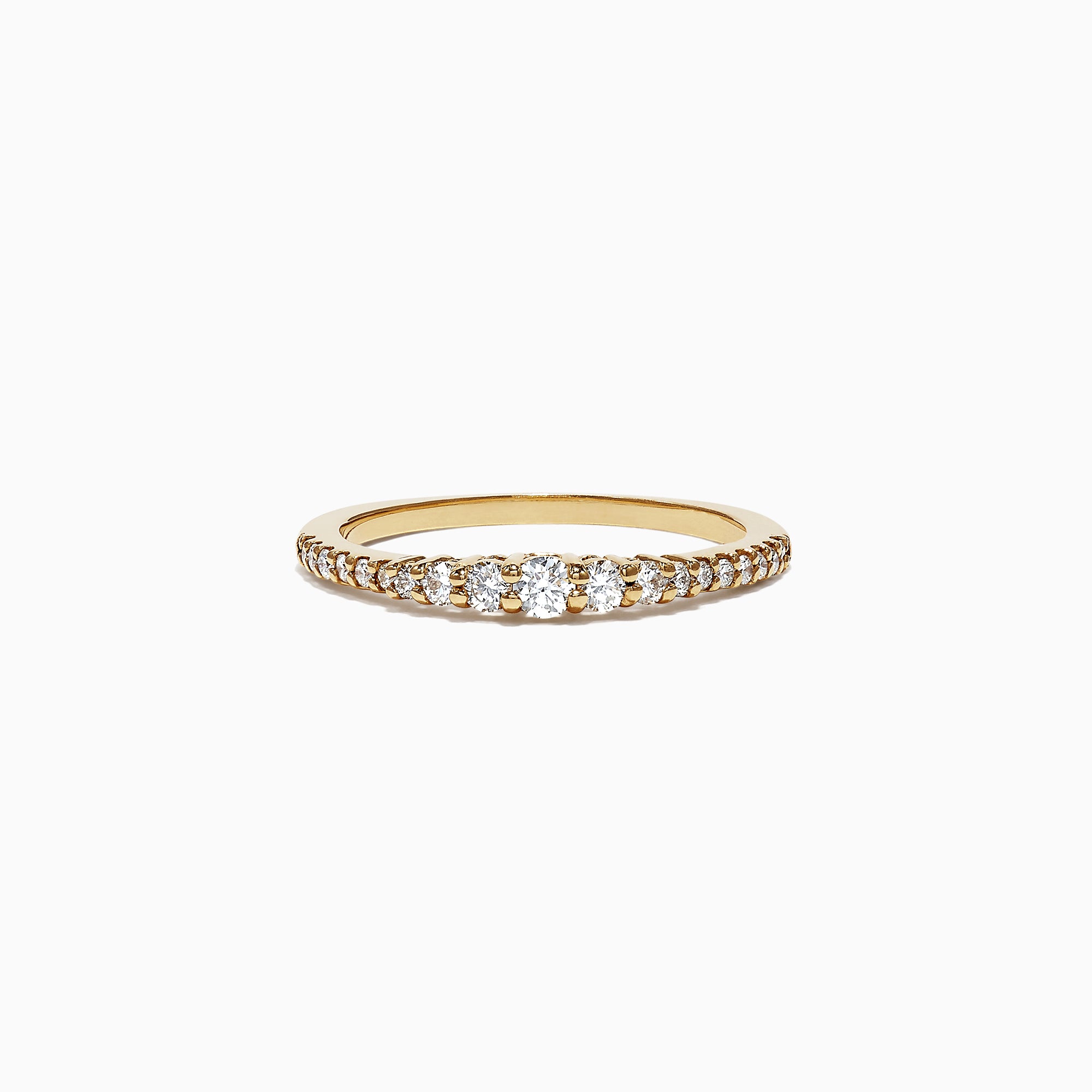 Effy Pave Classica 14K Yellow Gold Diamond Band Ring, 0.31 TCW