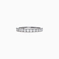 The Pave Classica 14K White Gold Diamond Band, 0.65 TCW, features sparkling round diamonds set in an elegant eternity design, beautifully showcased on a plain white background.