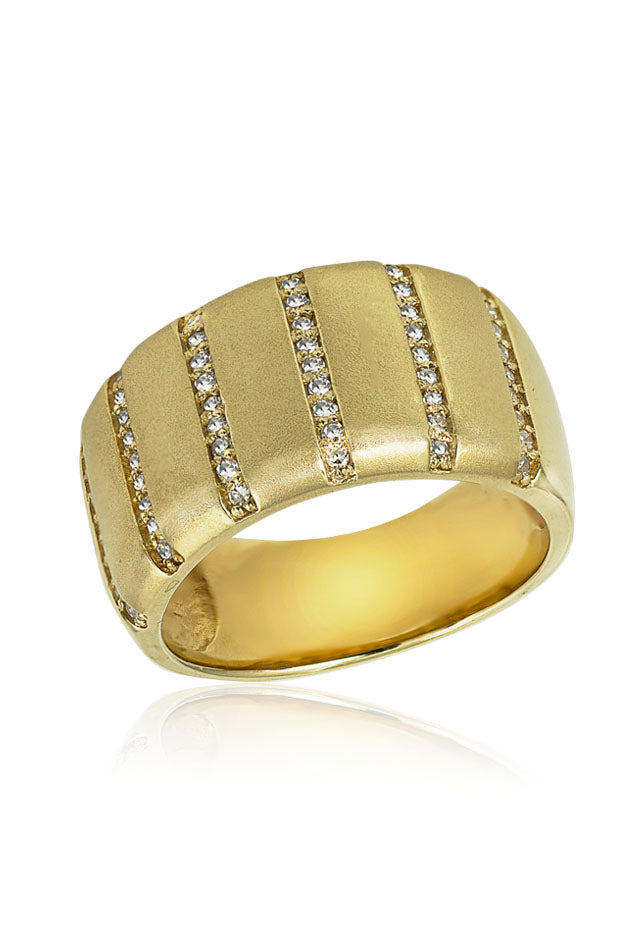 14K Yellow Gold Diamond Ring, .26 TCW