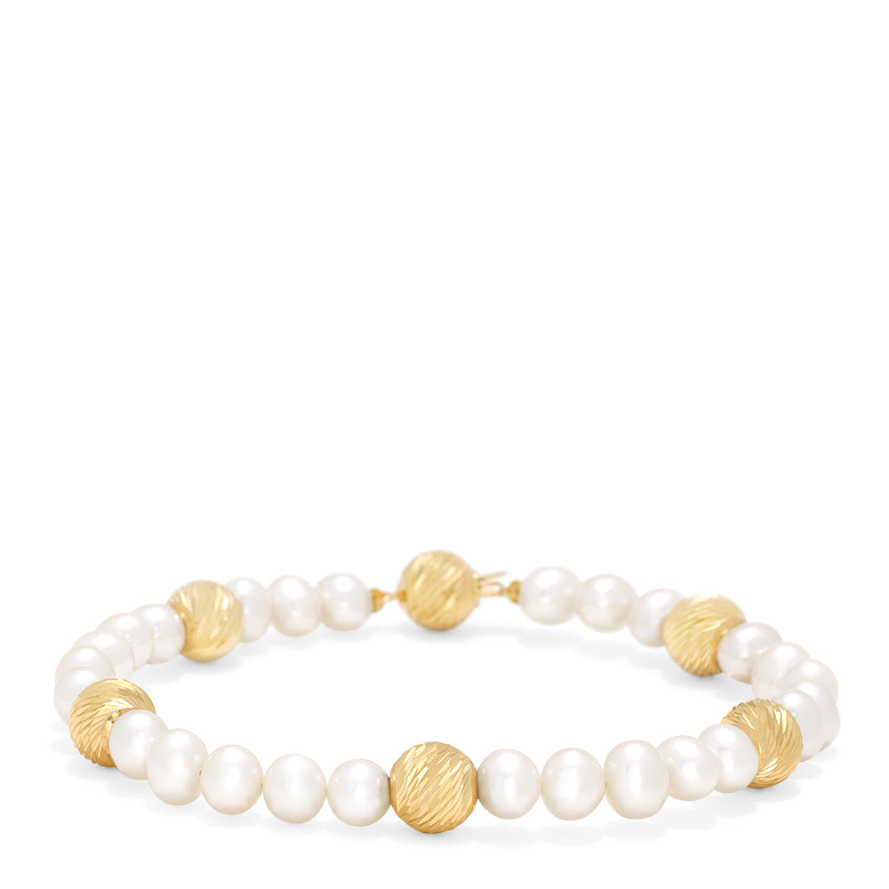 Effy 14K Yellow Gold Cultured Fresh Water Pearl Bracelet
