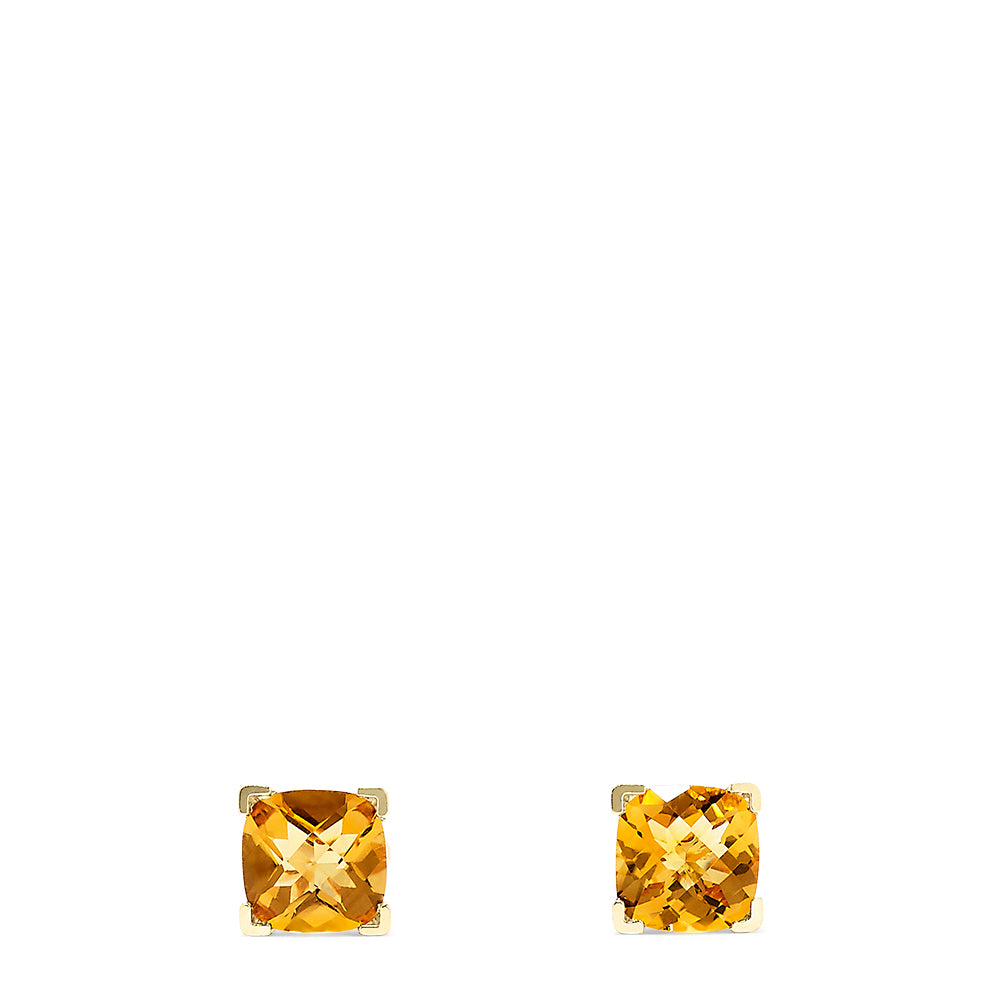 Effy 14K Yellow Gold Citrine Stud Earrings, 4.18 TCW
