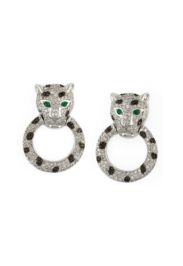 Signature Diamond and Emerald Earrings, 1.57 TCW