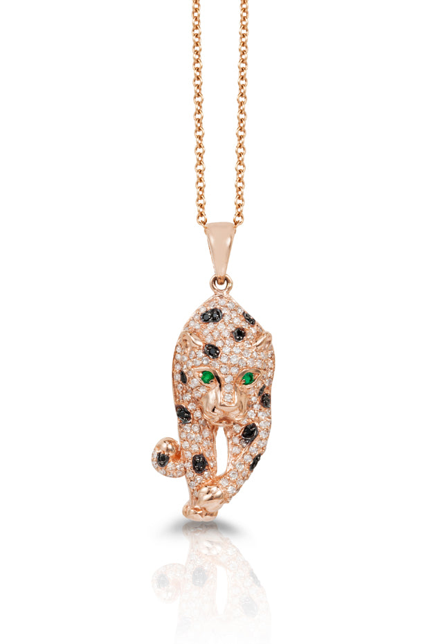 Effy Signature 14K Rose Gold Diamond & Emerald Pendant, 0.79 TCW