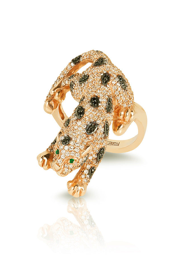 Signature Yellow Gold Diamond & Emerald Ring 1.52 TCW