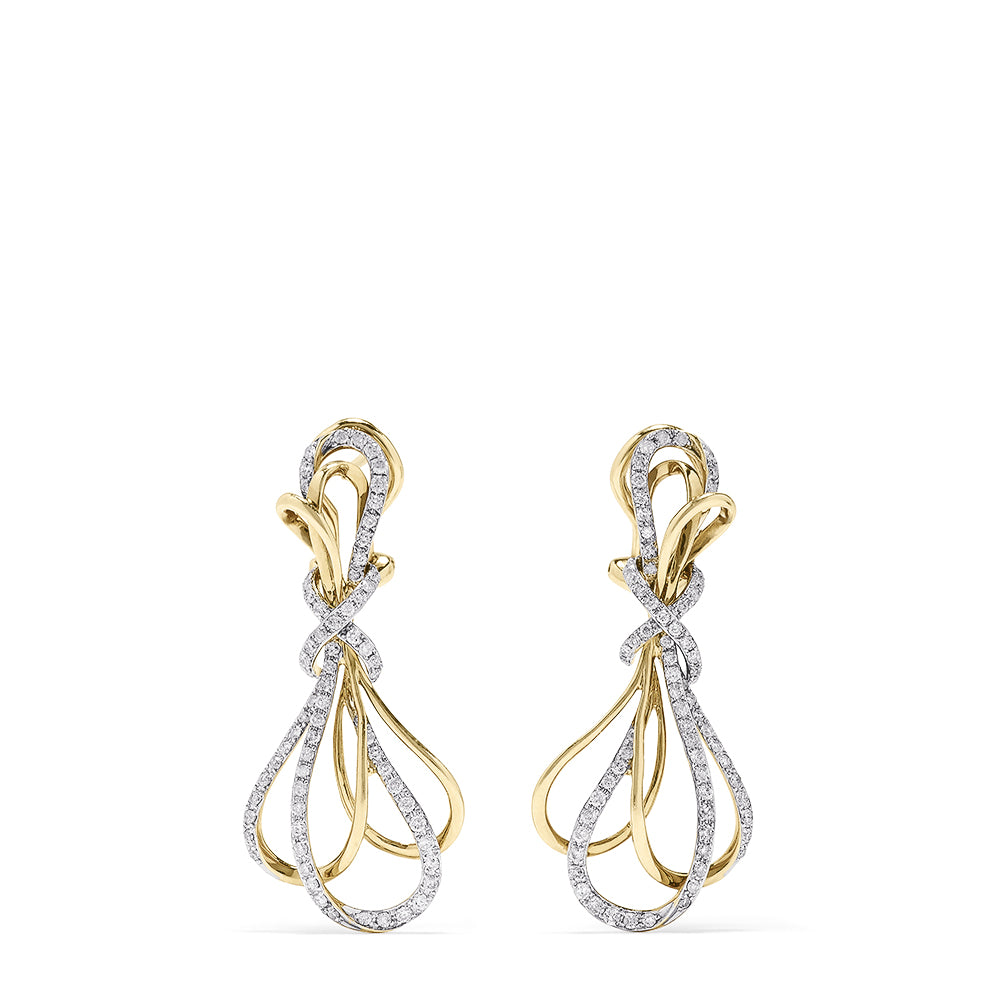 Effy 14K Yellow Gold Diamond Earrings, 0.81 TCW