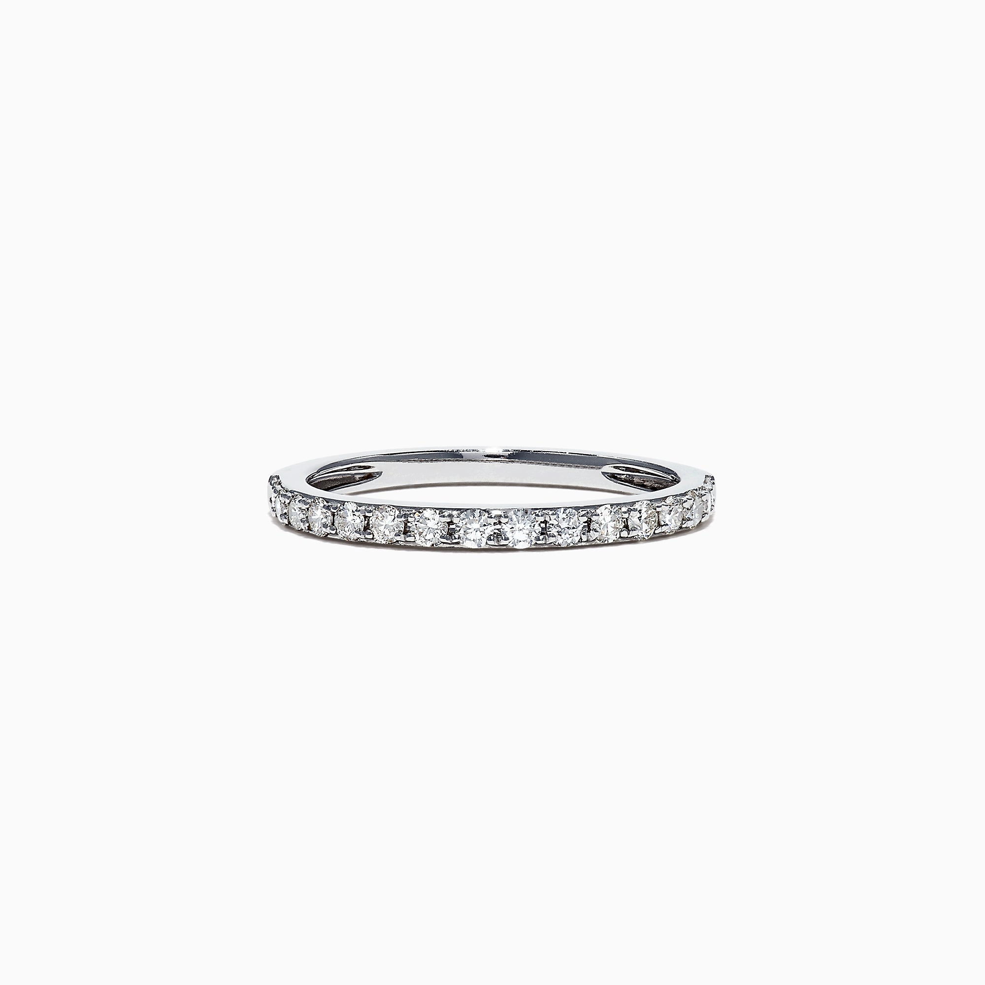 Effy Pave Classica 14K White Gold Diamond Band Ring, 0.34 TCW