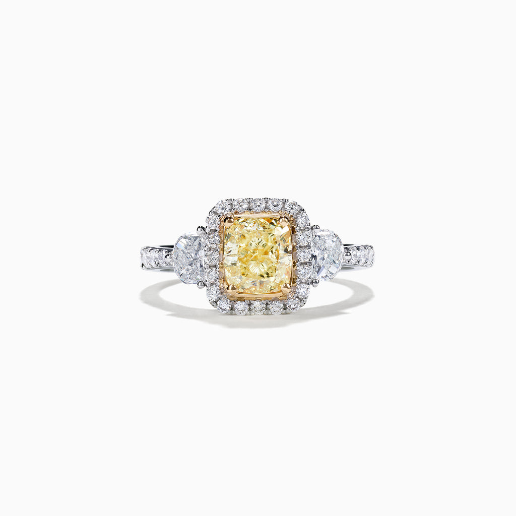 Effy Canare 18K Two-Tone Gold Yellow & White Gold Diamond Ring, 2.19 TCW