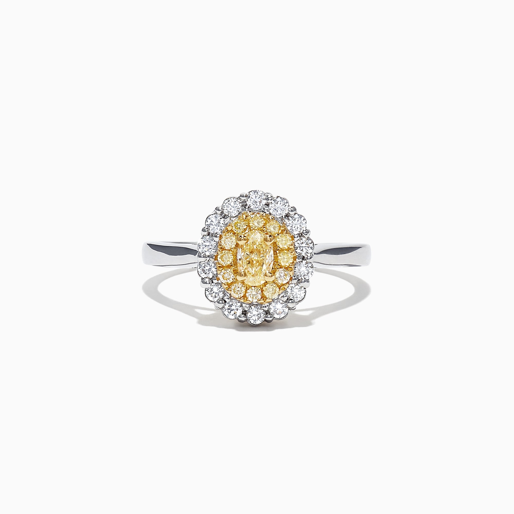 Effy Canare 18K Two-Tone Gold Yellow and White Diamond Ring, 0.65 TCW