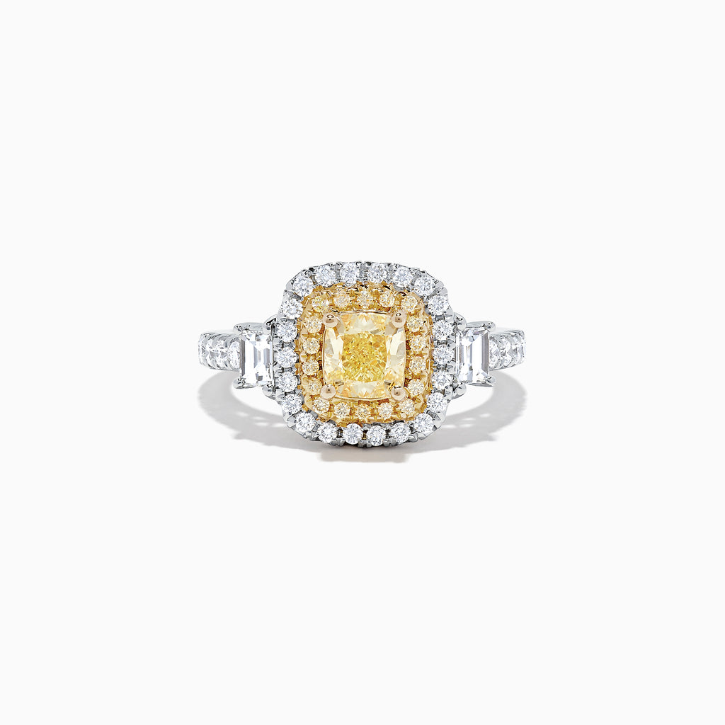 Effy Canare 18K Two-Tone Gold Yellow and White Diamond Ring, 1.98 TCW