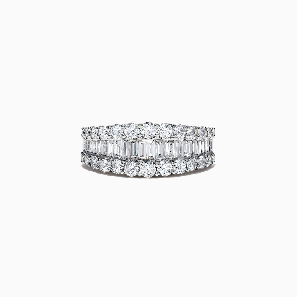 Effy Classique 14K White Gold Diamond Band Ring, 1.55 TCW