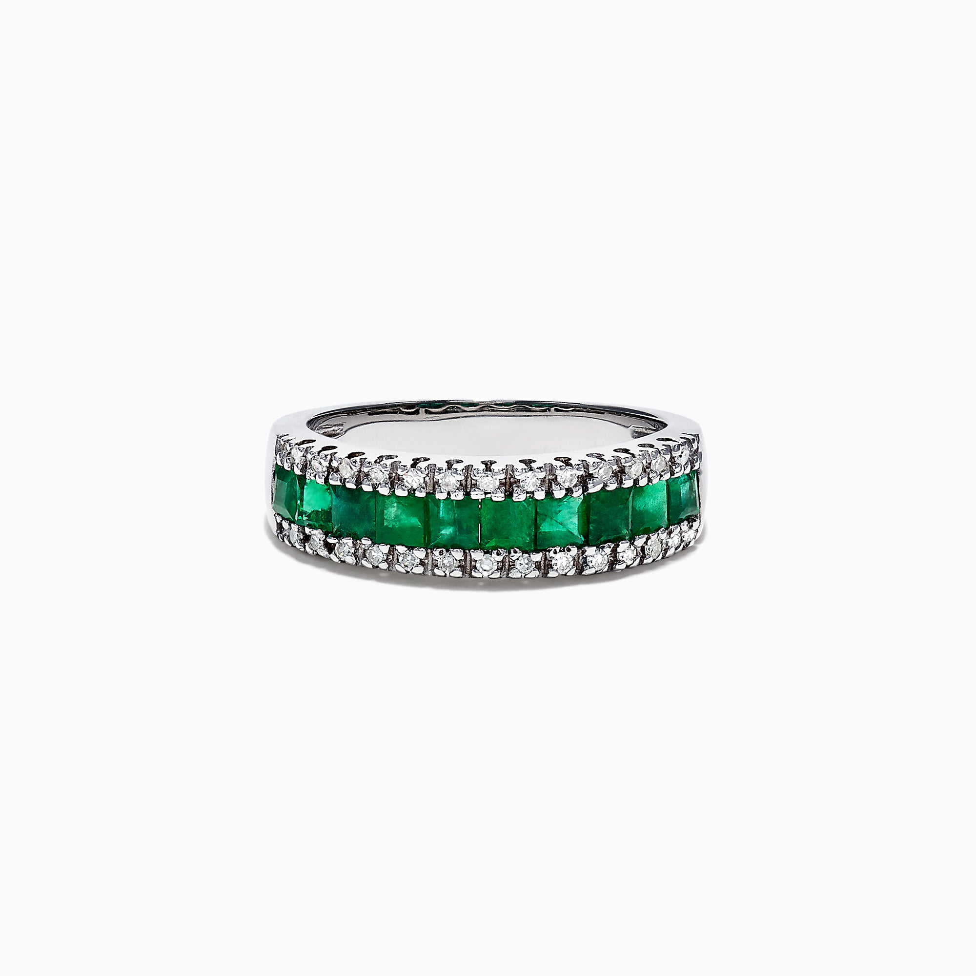 Green Emerald Ring | 14K Gold Emerald Wedding Band | Princess cut Emerald  Mens Ring | Statement Ring | Mens Birthstone Ring | Gift for Him