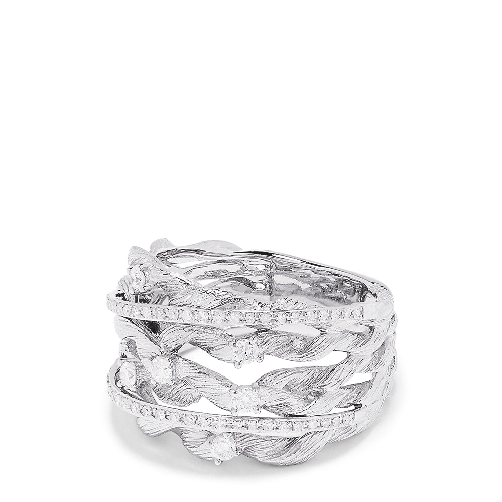 Effy Pave Classica 14K White Gold Diamond Ring, 0.41 TCW | effyjewelry.com