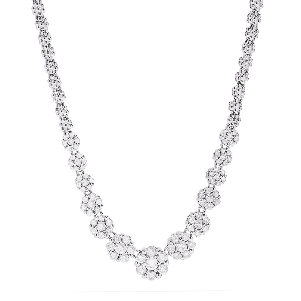 Effy 14K White Gold Diamond Gradient Necklace, 2.22 TCW