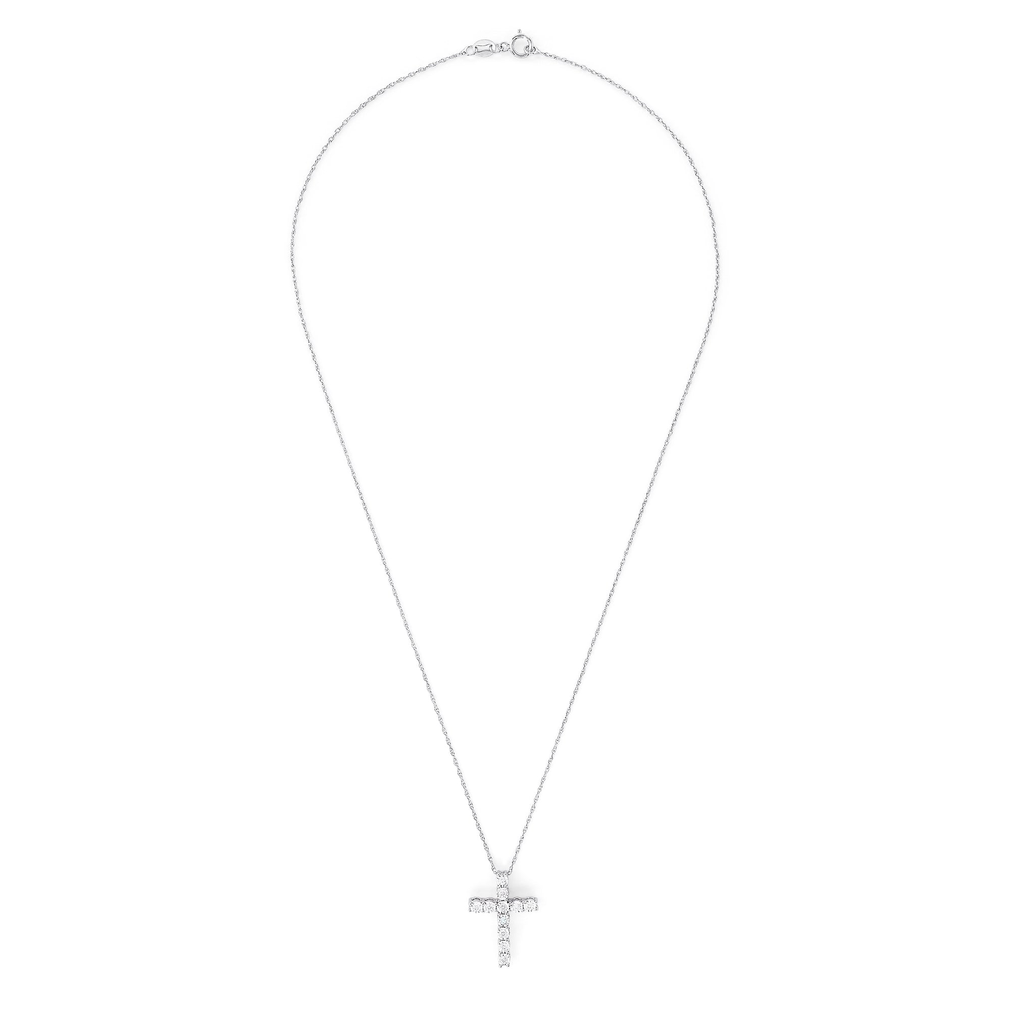 925 Sterling Silver Diamond Cross Pendant, 0.24 TCW – effyjewelry.com