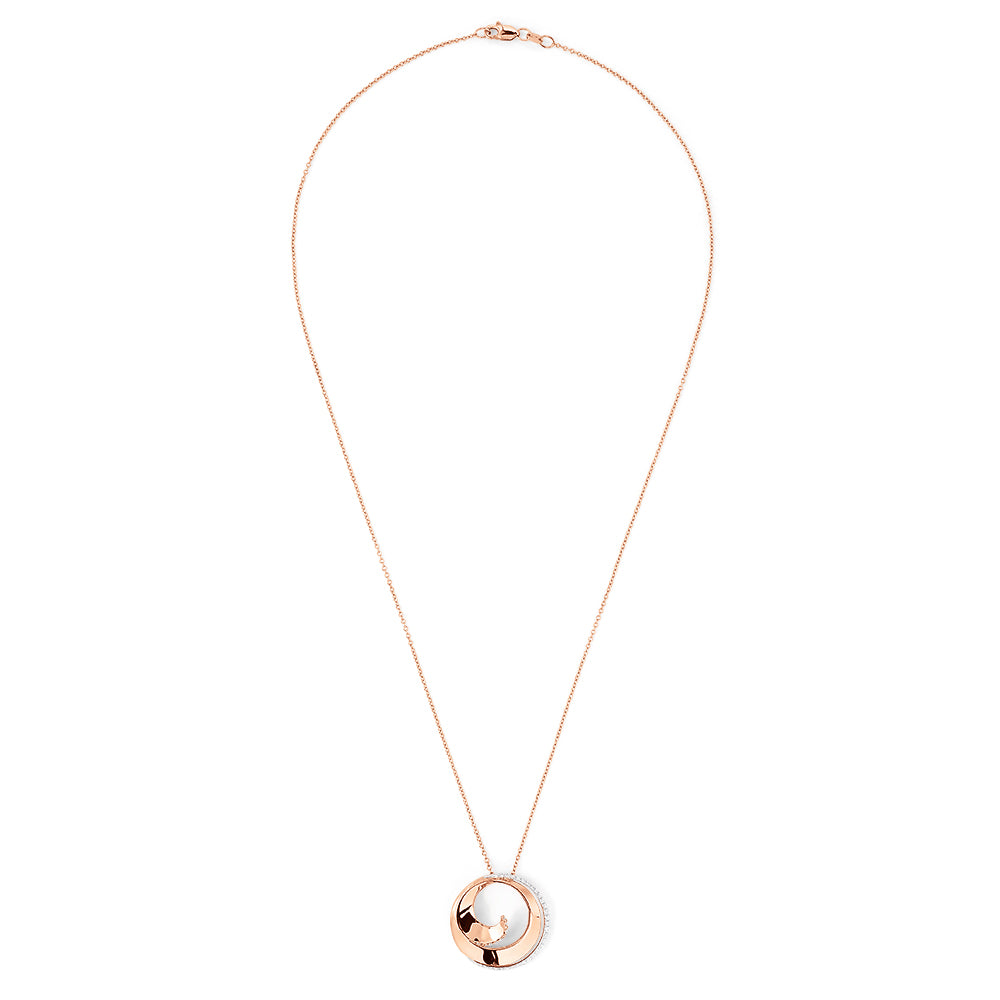 Pave Rose 14K Rose Gold Diamond Spiral Pendant, 0.27 TCW – effyjewelry.com
